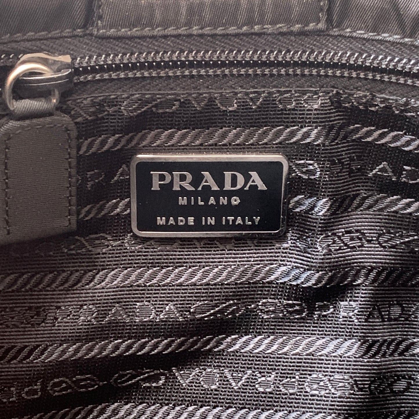 PRADA nylon triangle logo Shoulder bag authentic with COA