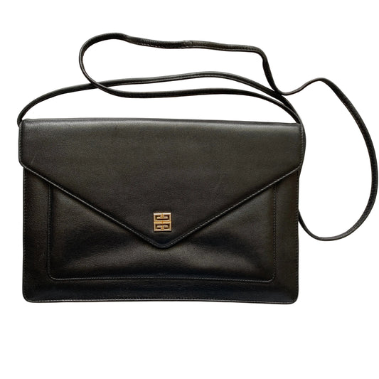 Givenchy 4G logo black leather crossbody bag Authentic with COA