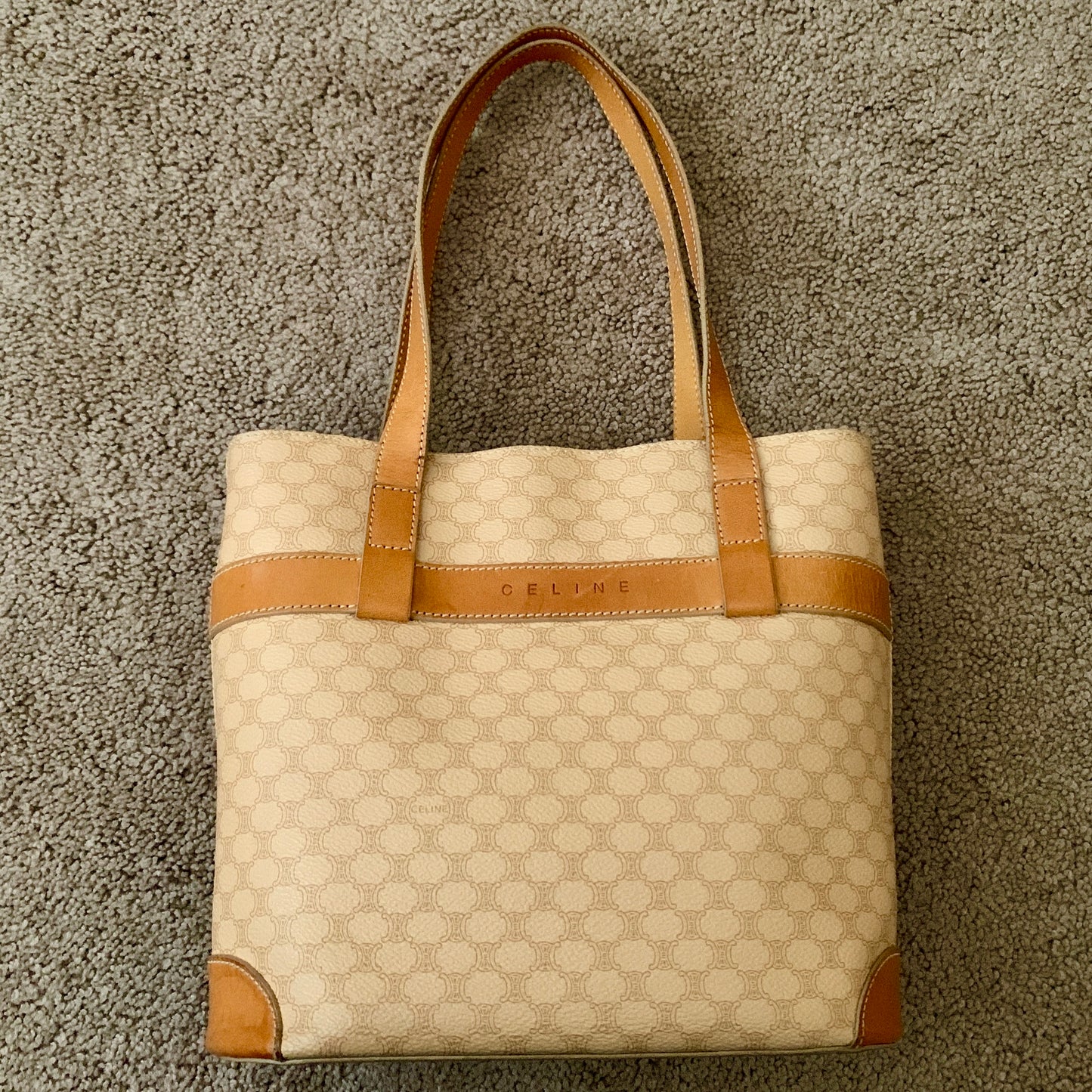 Authentic Celine women’s vintage triumph tote bag