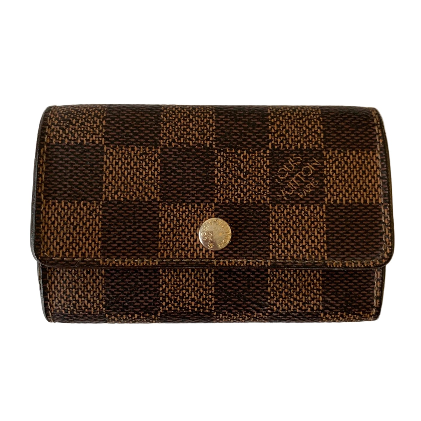 Louis Vuitton damier brown keyholder TJ4118 authentic with COA