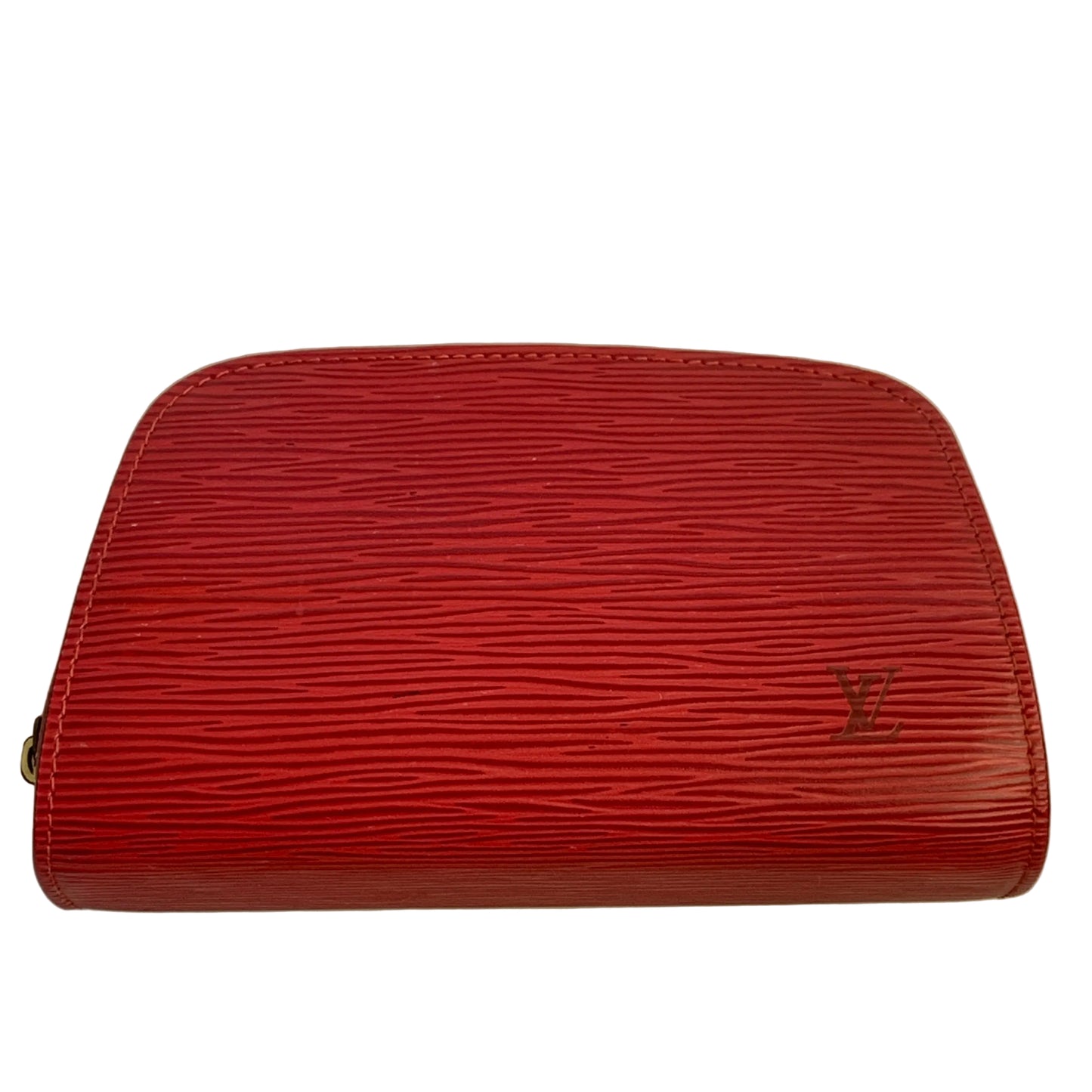 Louis Vuitton red Epi leather cosmetic bag SP1000 authentic with COA