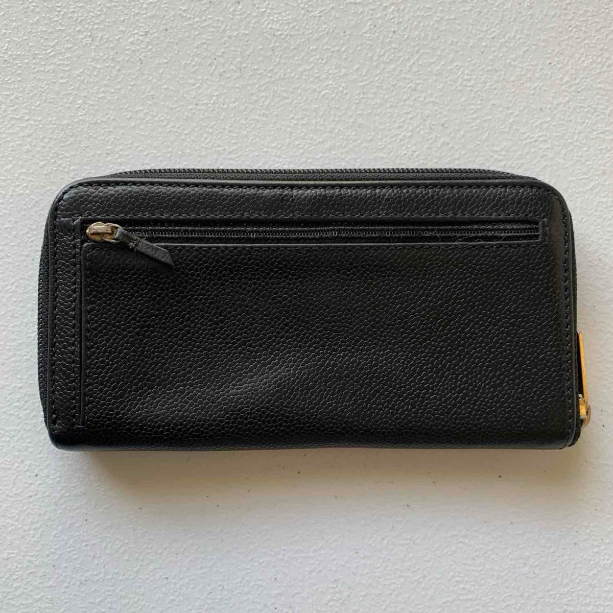 Chanel CC black caviar leather wallet authentic with COA 7.5x4