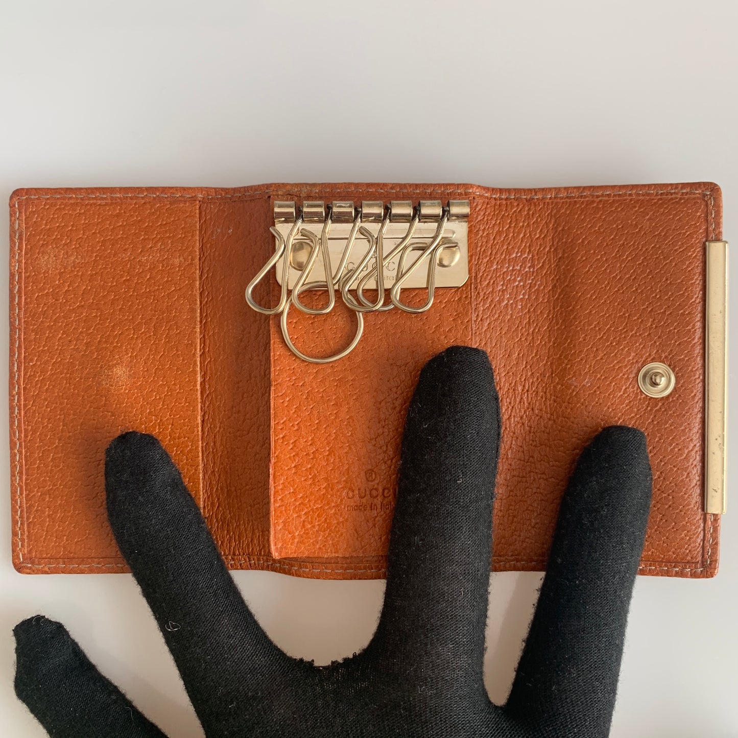 Gucci monogram 6 ring Key holder unisexAuthentic with COA