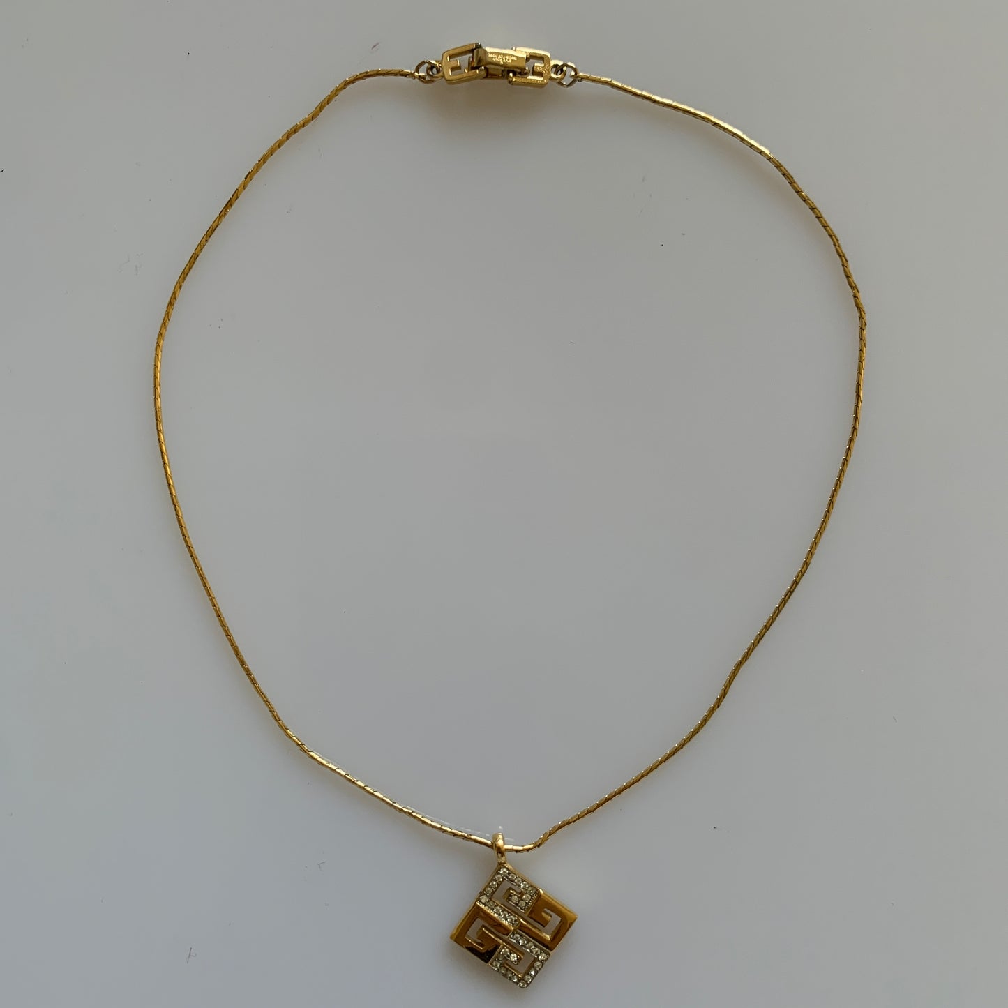 Givenchy 4G logo gold plated necklace Authentic with COA