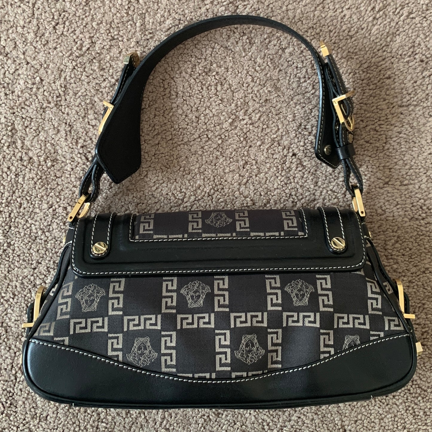 Authentic rare Versace women’s vintage medusa handbag