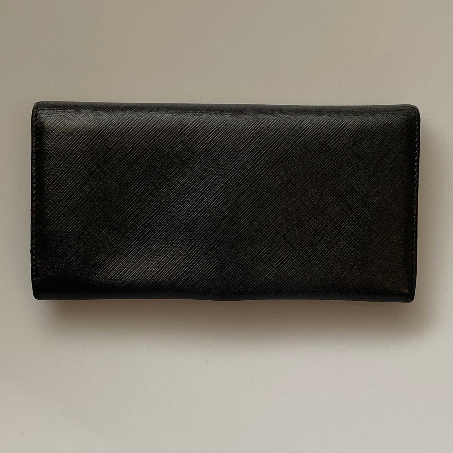 Salvatore Ferragamo silver gancini black leather long wallet authentic with coa