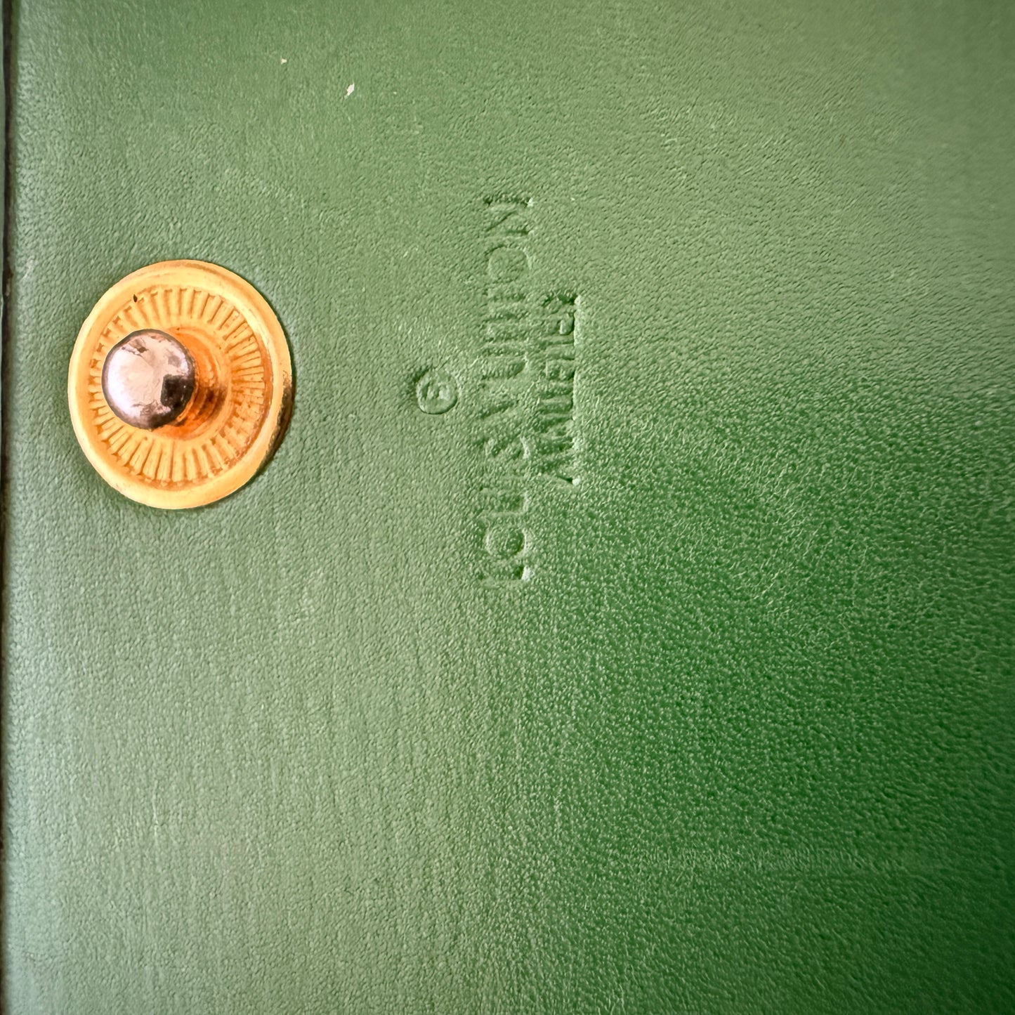 Louis Vuitton green Epi leather long wallet authentic with COA