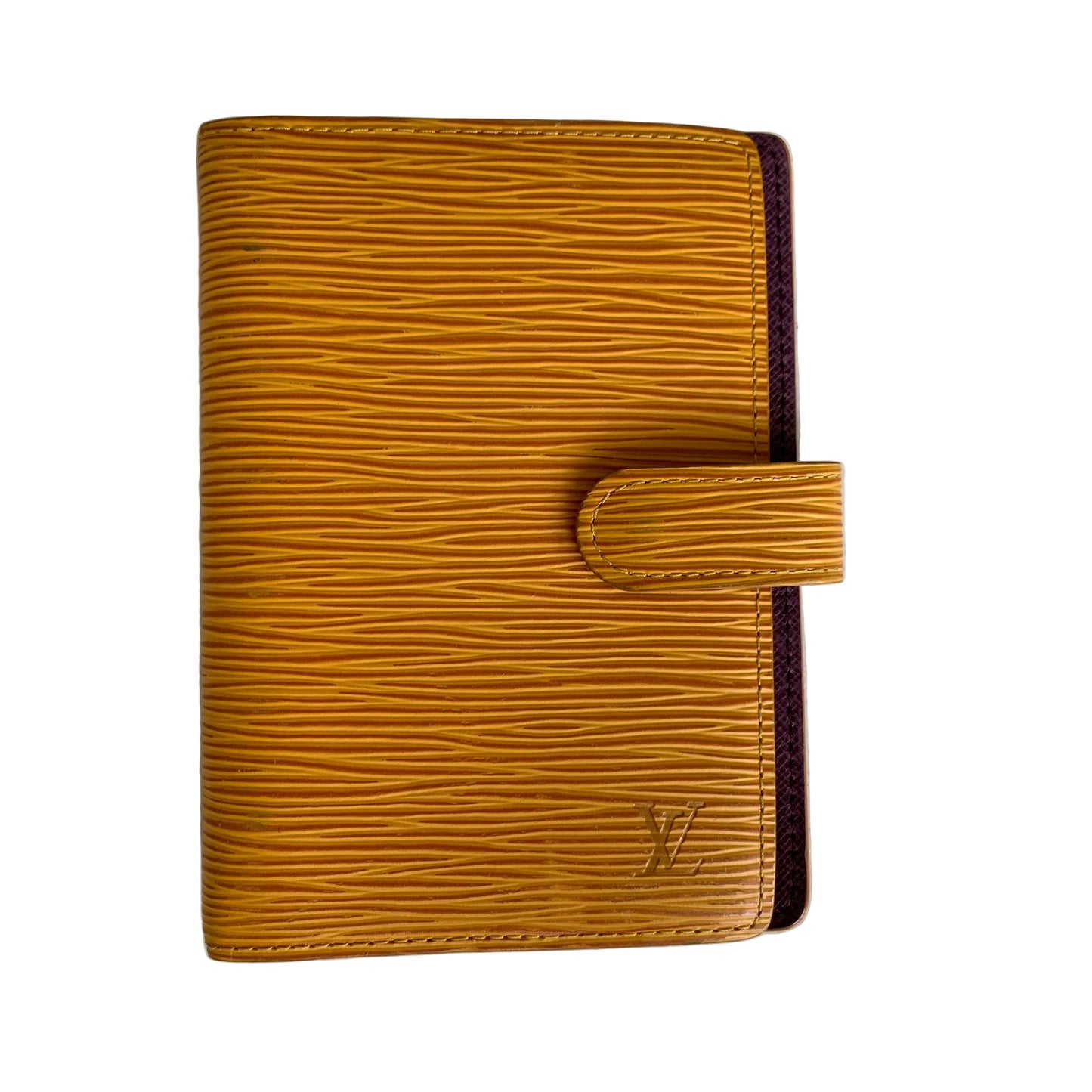 Louis Vuitton yellow Epi leather Agenda CA0957 authentic with COA