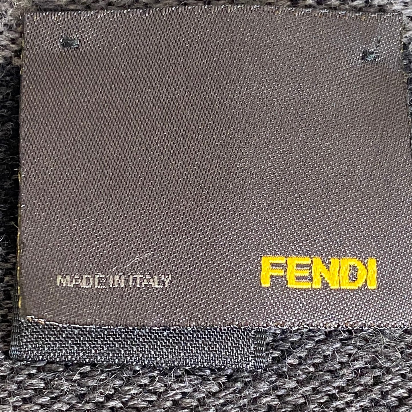 Fendi pure wool FF logoscarf authentic with coa 76 inch length 5.7 inch width