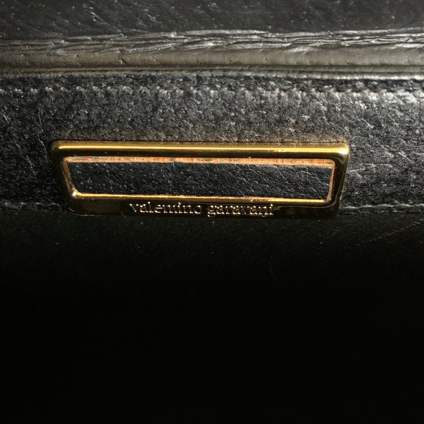 Valentino black leather shoulder bag Authentic with COA