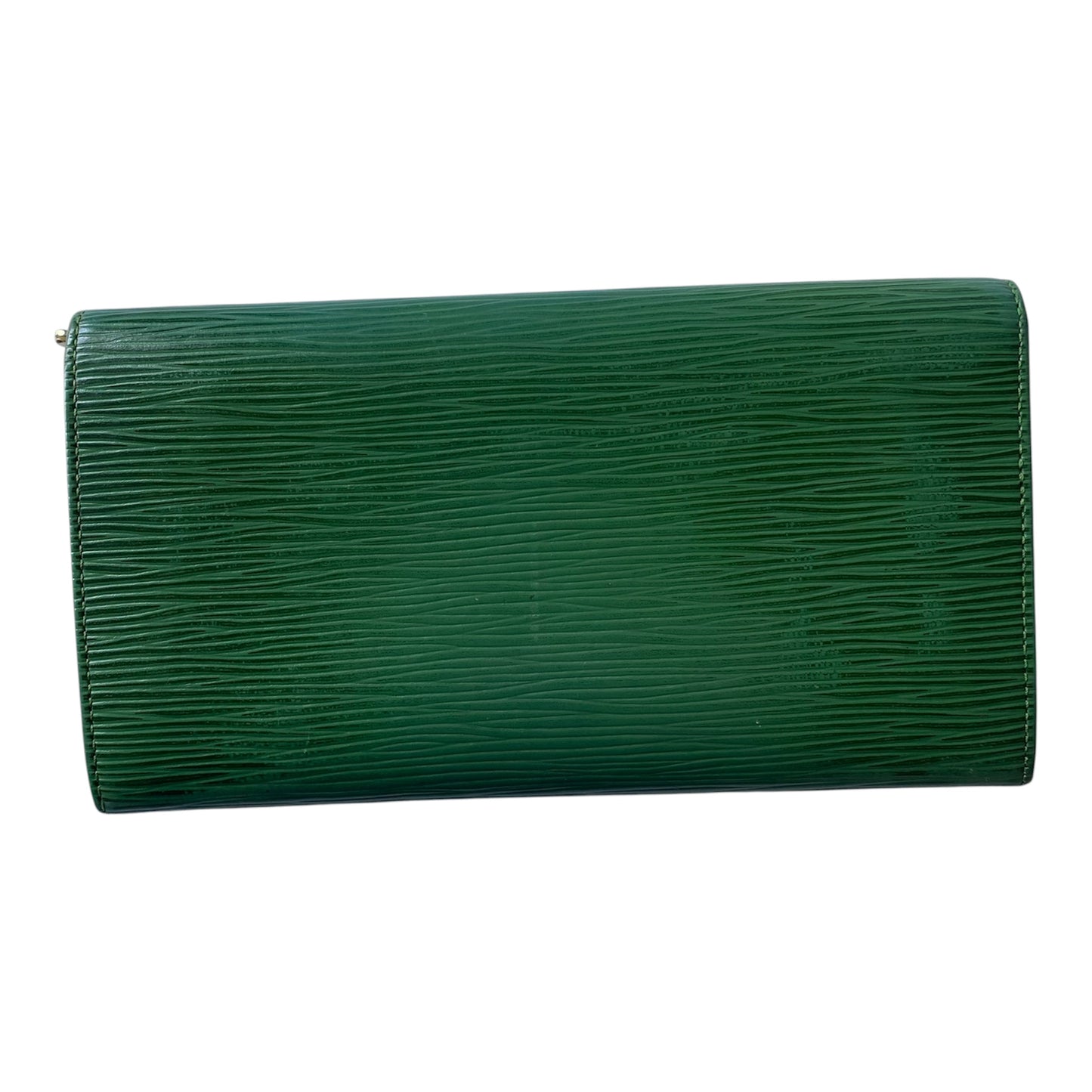 Louis Vuitton green Epi leather long wallet MI0923 Authentic with COA