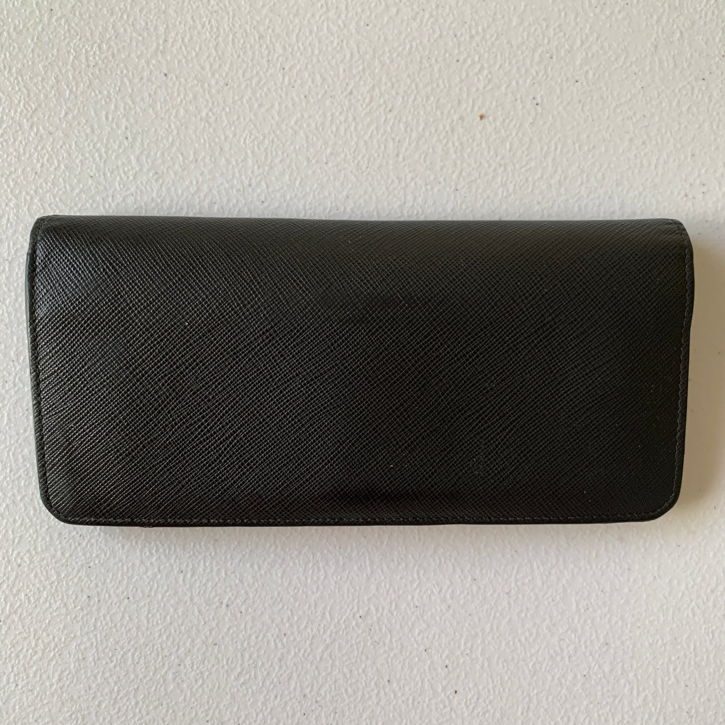 Prada black saffiano leather wallet 85M authentic with COA 7.5x3.6