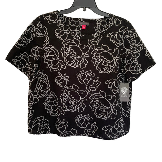 Vince Camuto Womens NWT black&white short sleeve shirt size medium