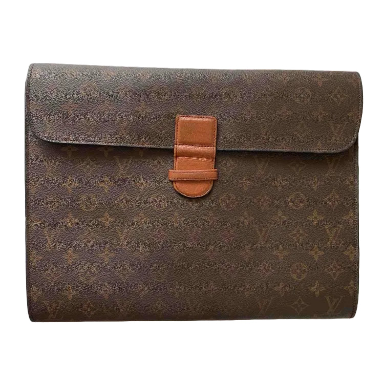 Louis Vuitton monogram document clutch bag Automatic with COA 14.5x11.3x1