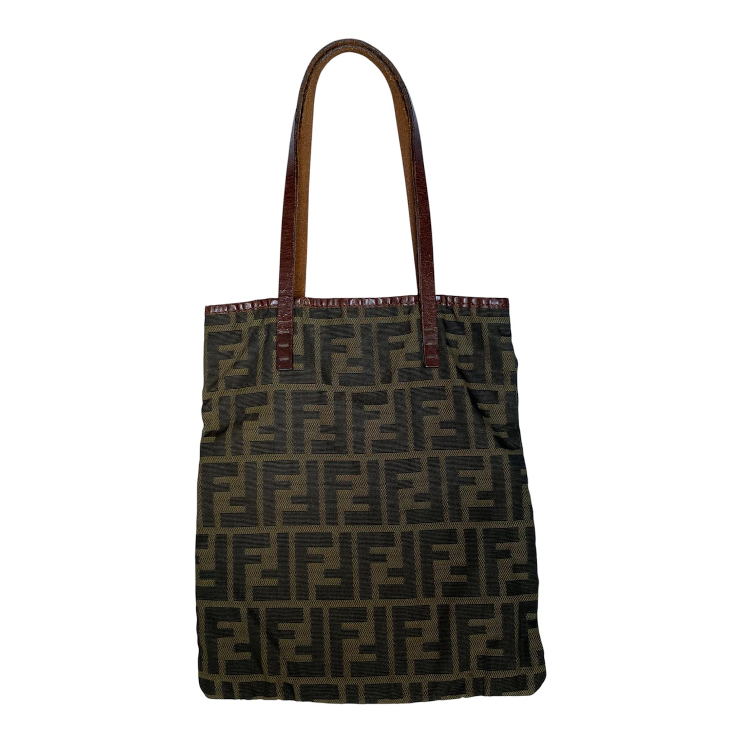 Fendi zucca monogram tote bag Authentic with COA 8.8x10