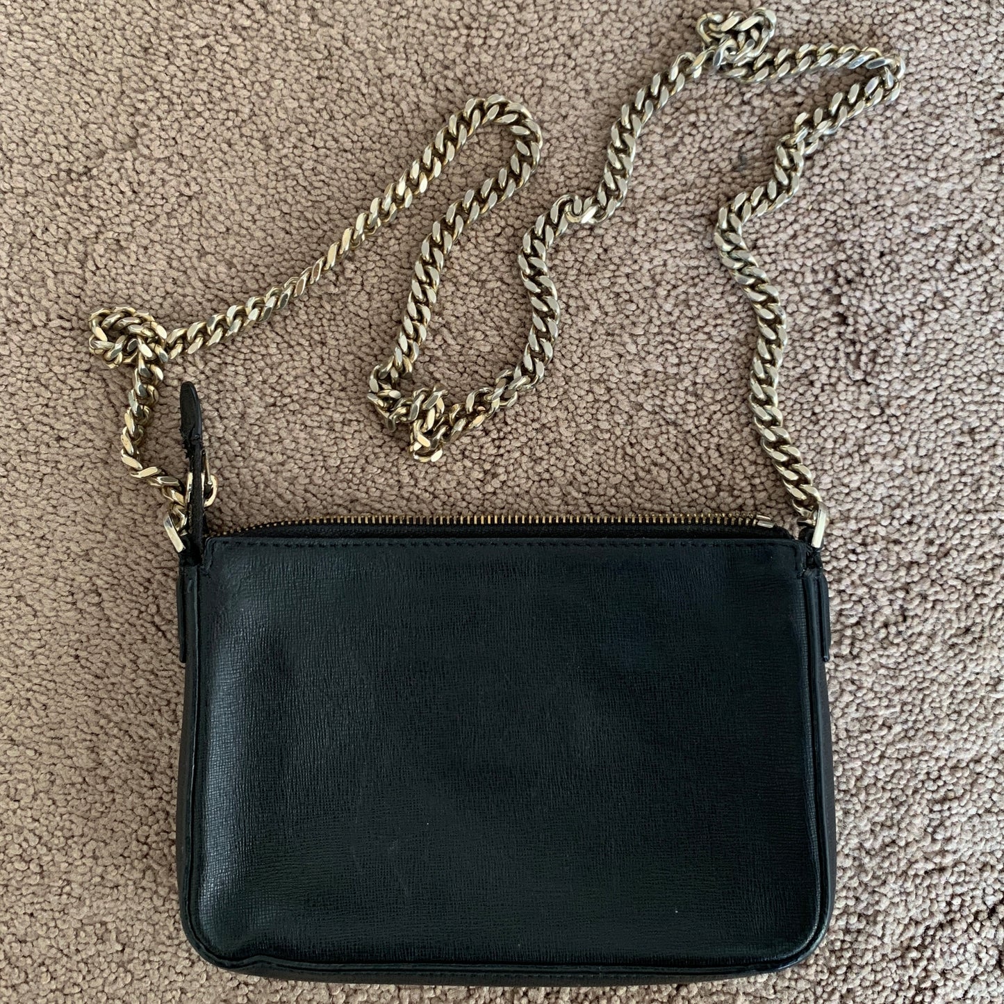 Authentic Versace medusa black leather crossbody bag