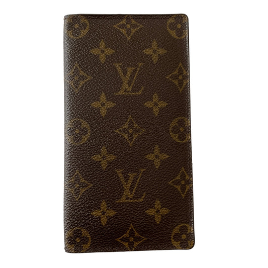 Louis Vuitton monogram brazza card holder wallet CT0061 Authentic with COA 7x3.8