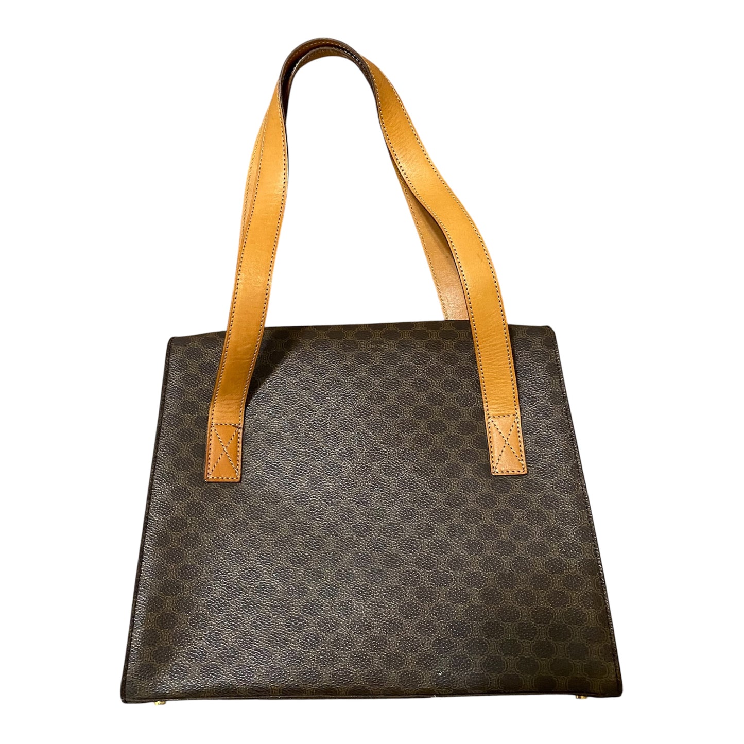 Celine vintage macadam shoulder bag Authentic with coa dusty 11.6x9.5x3.7