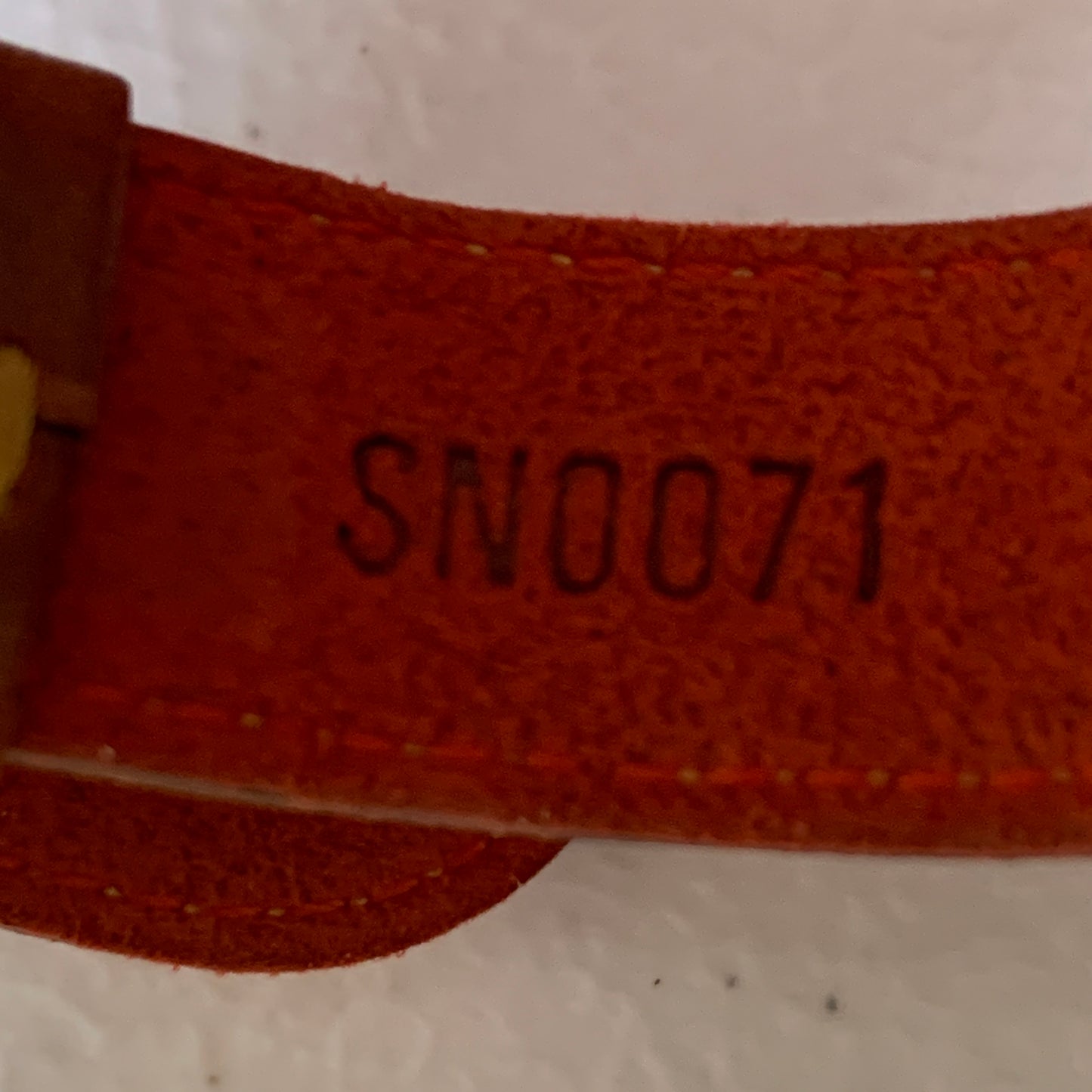 Louis Vuitton monogram leather Bracelet SN0071 authentic with COA box dusty