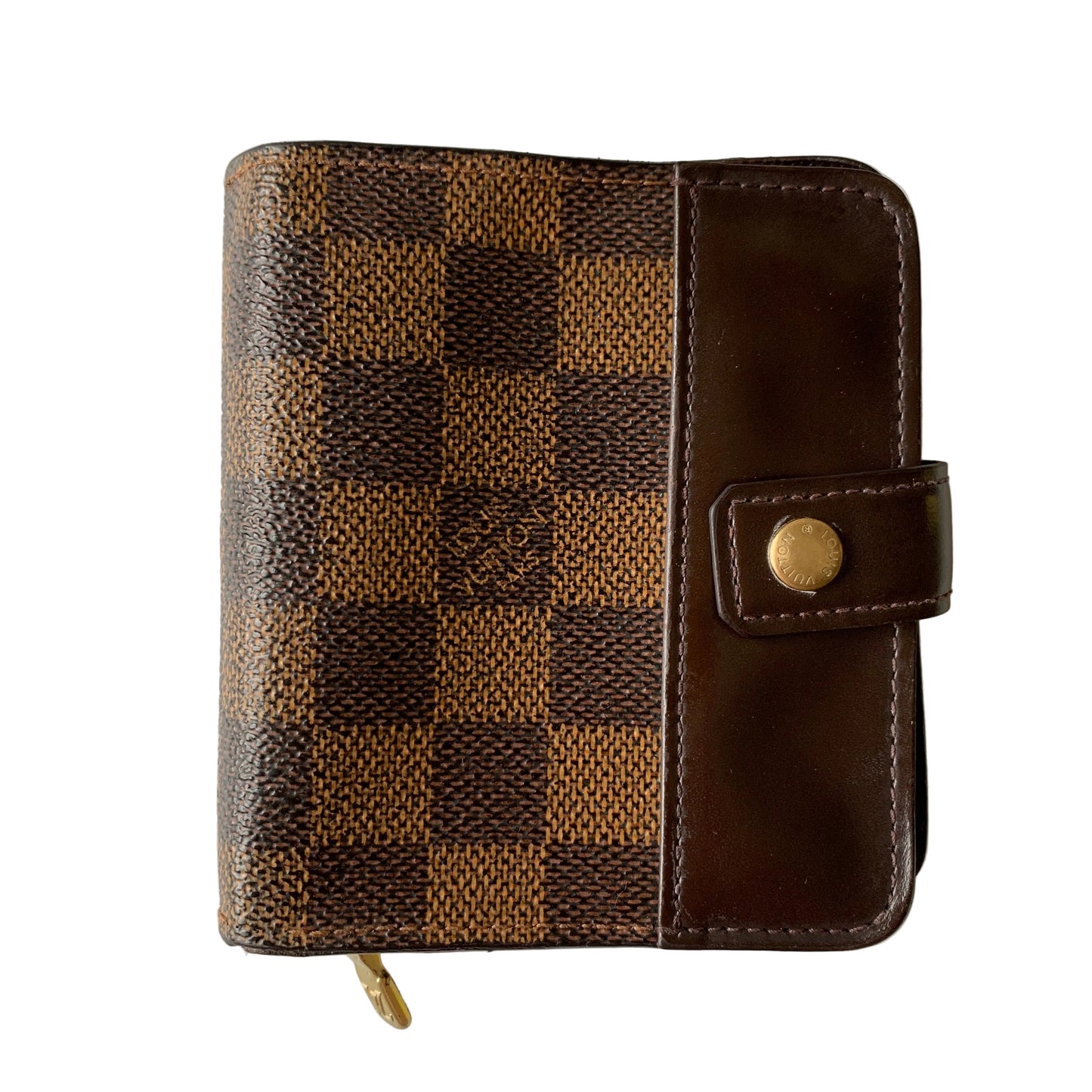 Louis Vuitton damier brown compact wallet CA 0949 authentic with COA