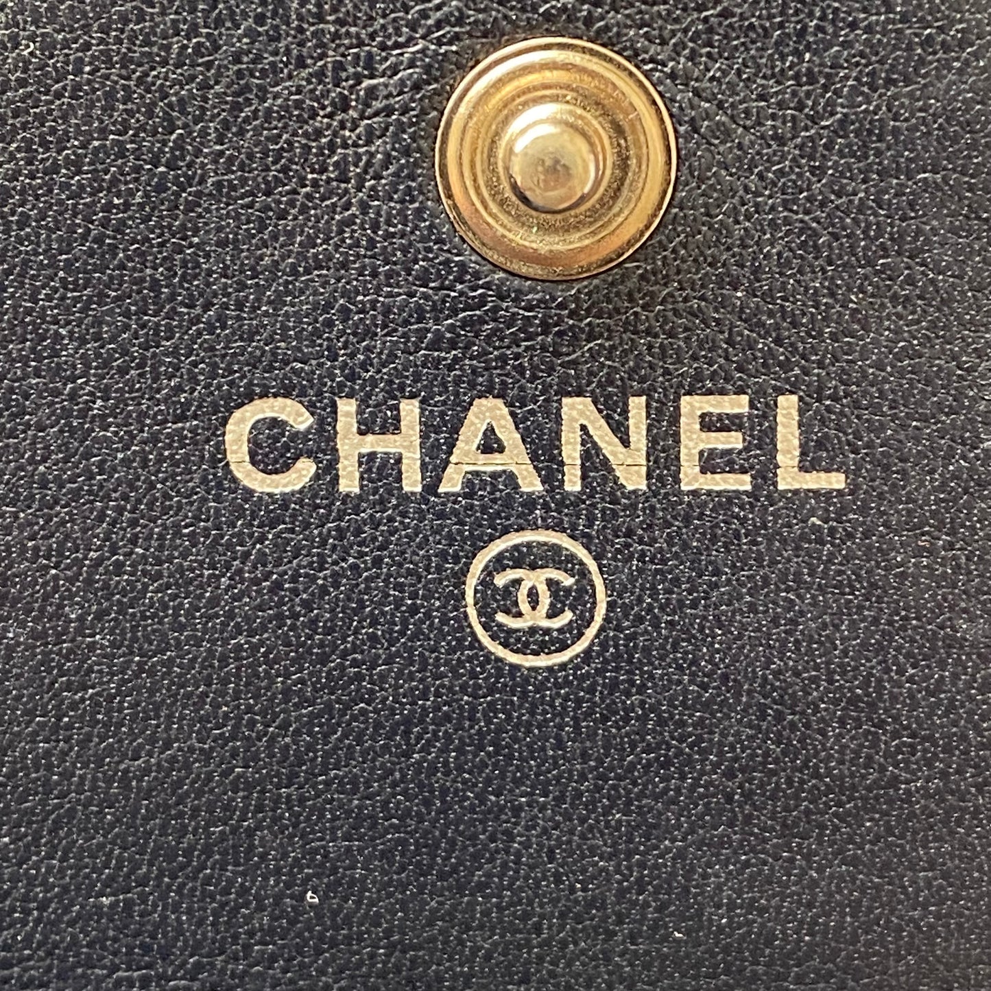 Chanel cc mark flap leather wallet authentic with coa