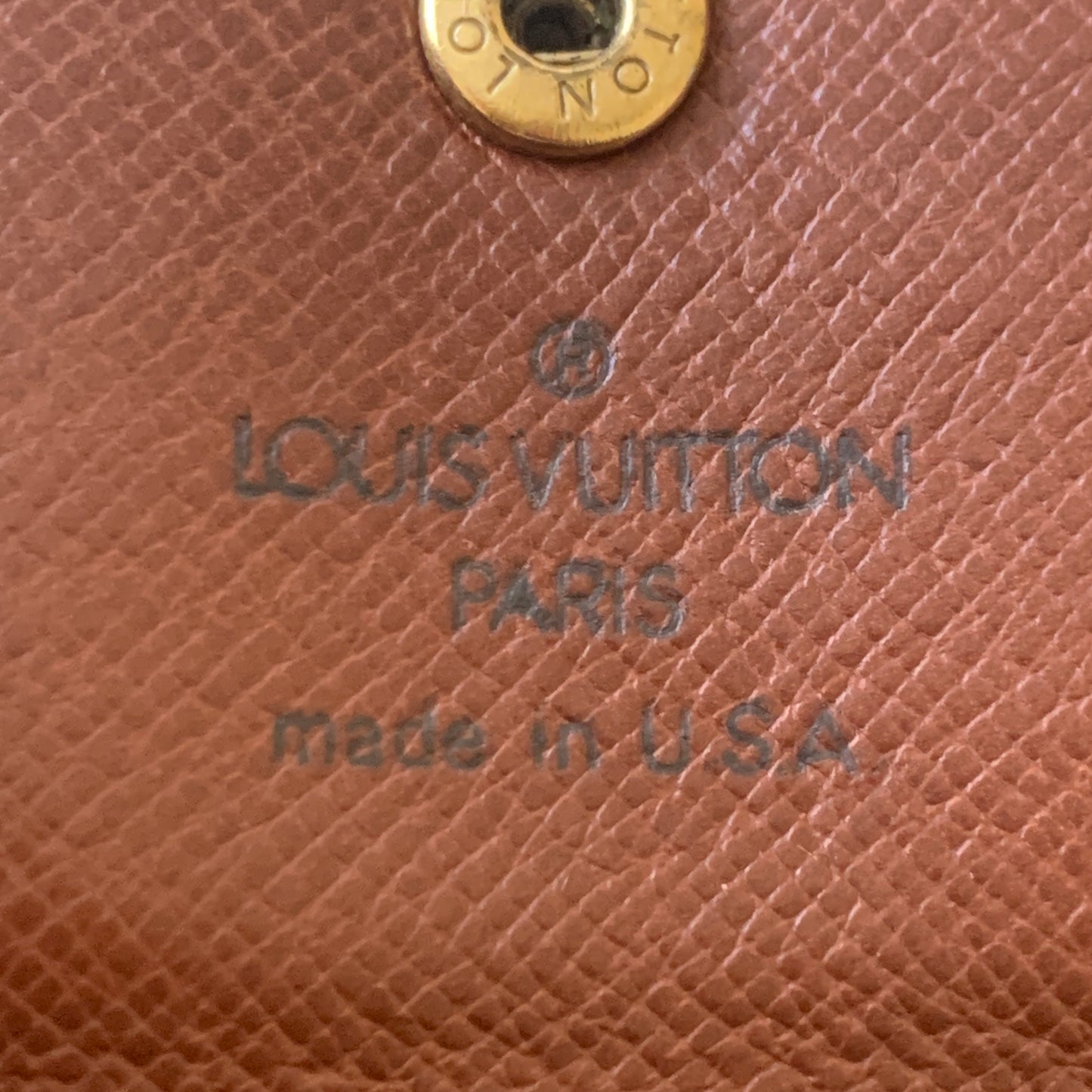 Louis Vuitton rare vintage monogram long wallet Authentic with COA 7.5x4.2