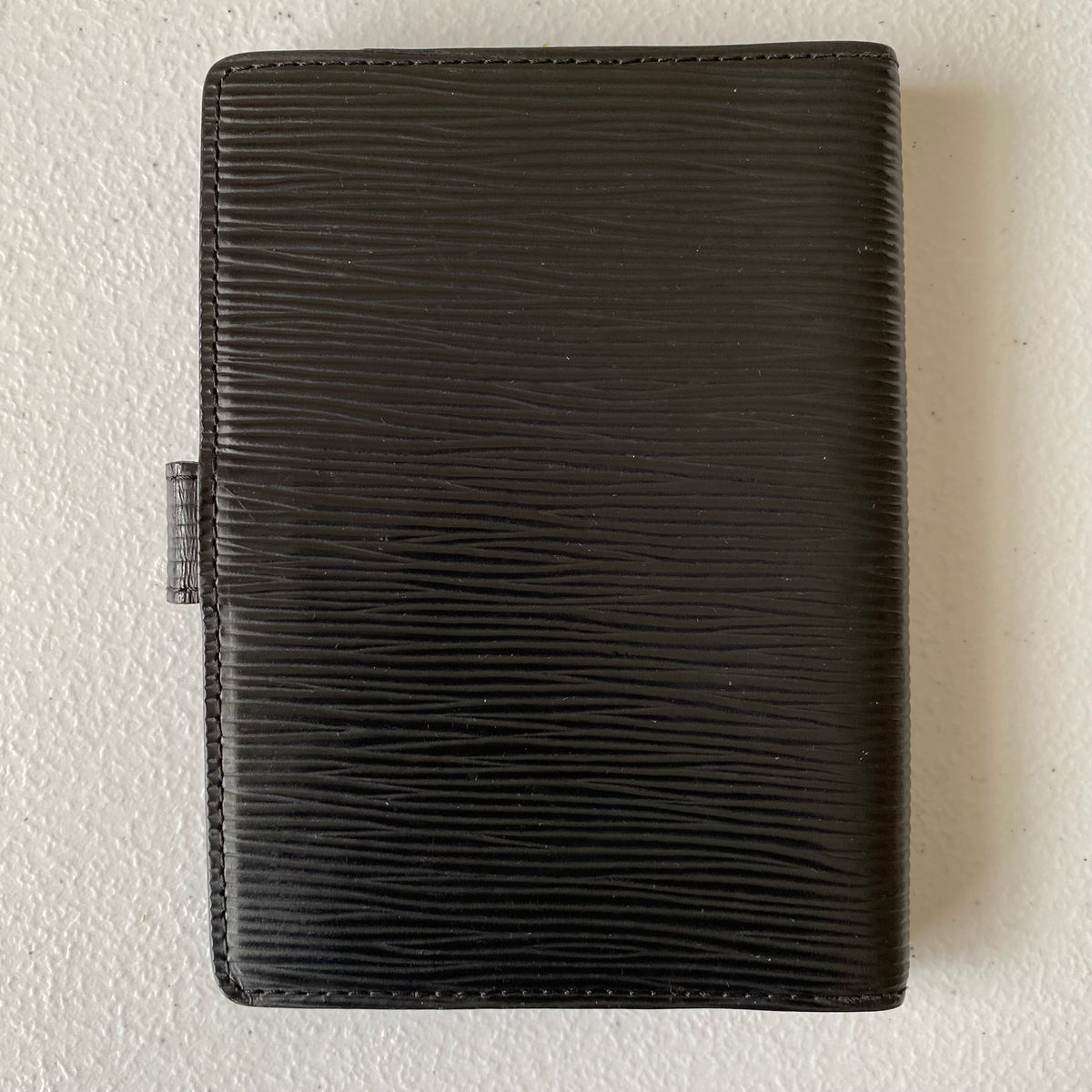 Louis Vuitton black epi leather agenda PM CA0072 Authentic with COA 5.6x4.1