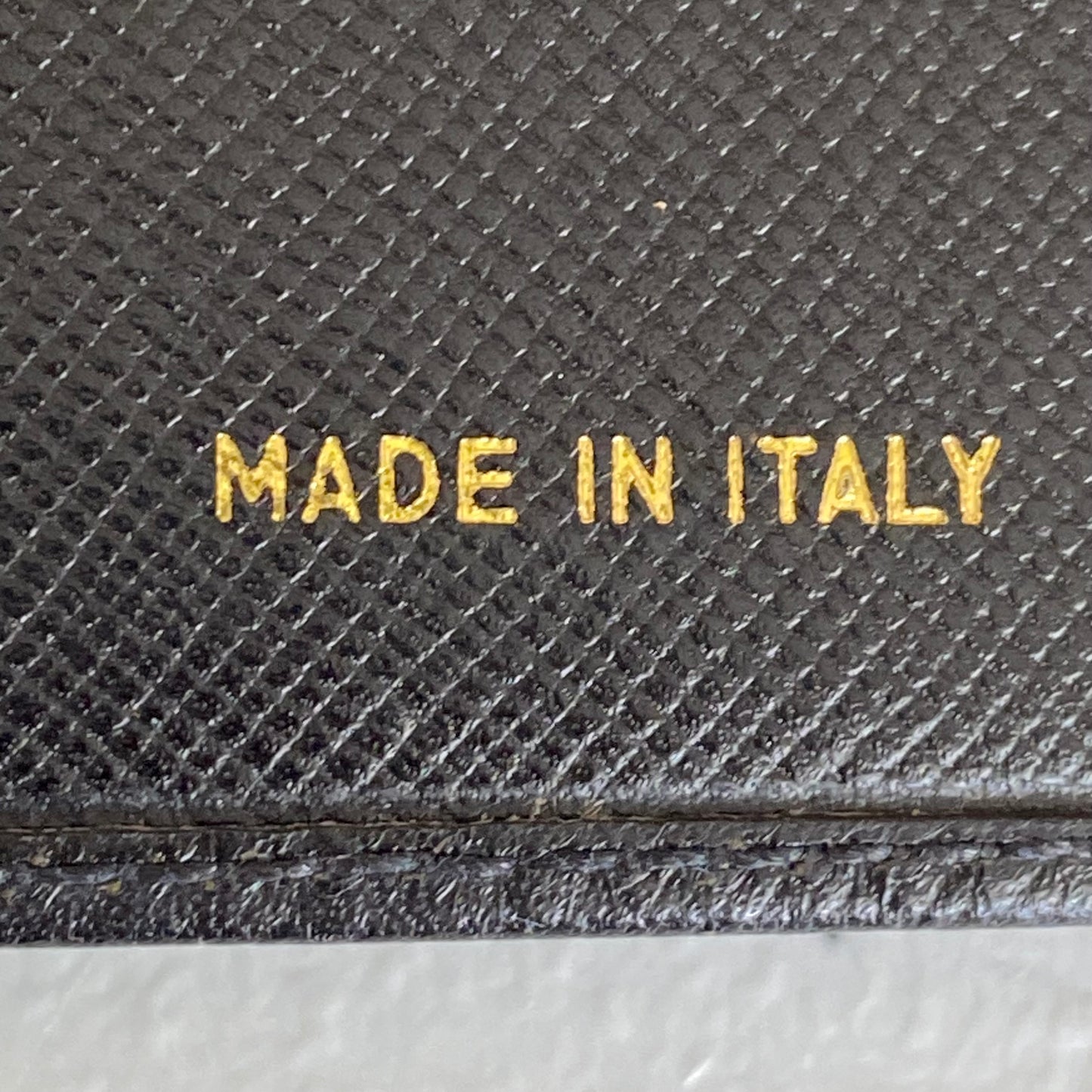 Prada black saffiano leather long wallet authentic with coa
