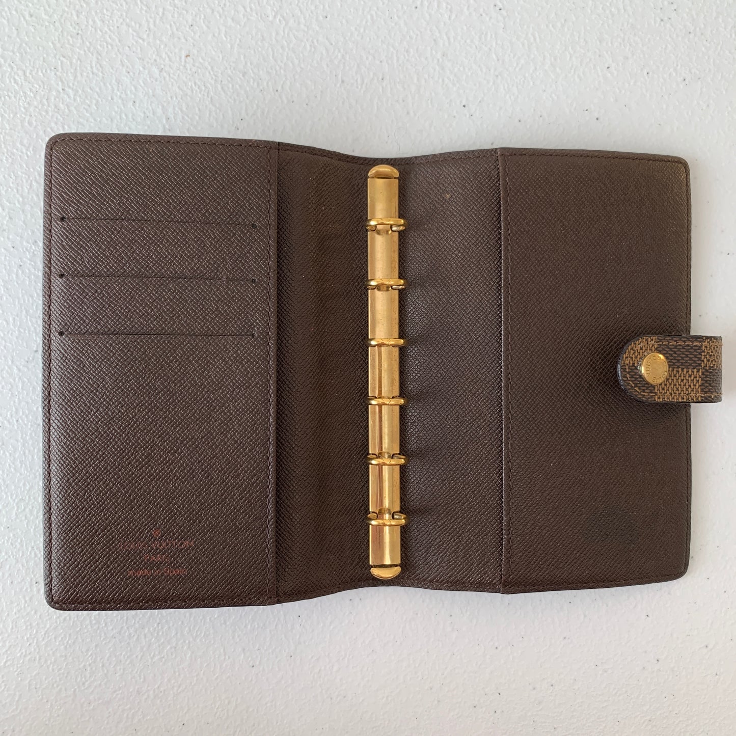 Louis Vuitton Damier ebene agenda Planner unisex PM ca0011 authentic with COA