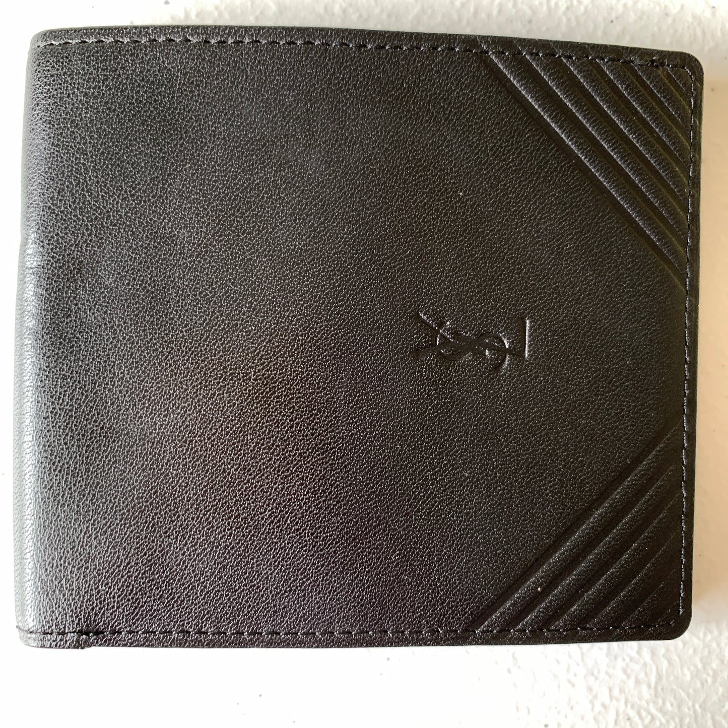 Yves Saint Laurent YSL men’s bifold leather wallet