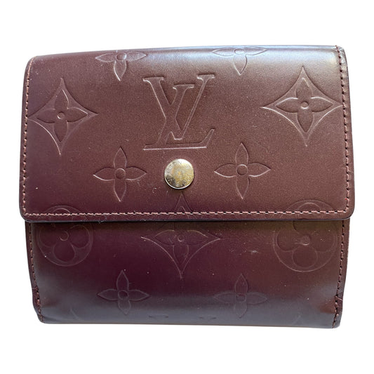 Louis Vuitton monogram Matt compact trifold wallet Authentic with COA