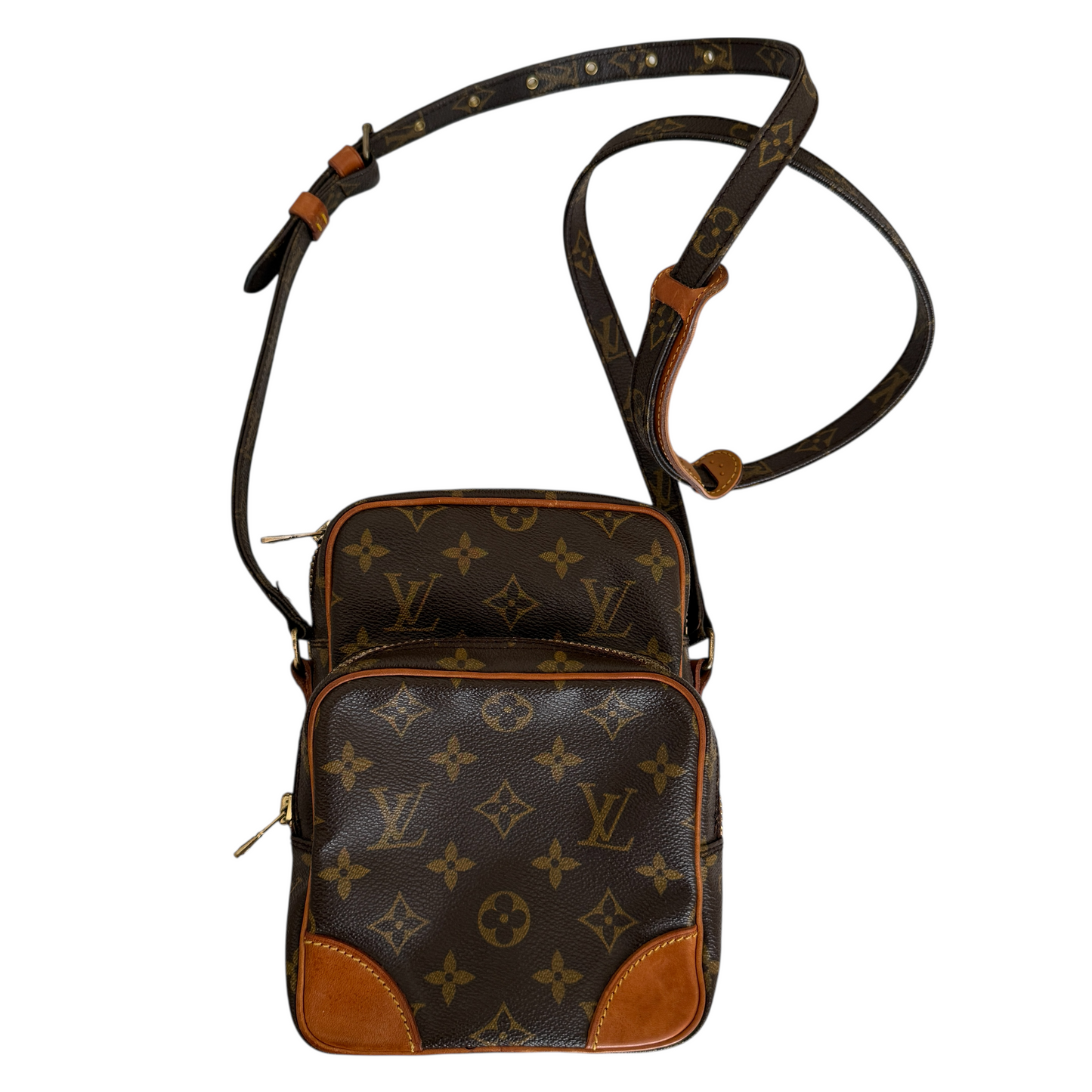 Louis Vuitton monogram Amazon crossbody bag unisex authentic with COA