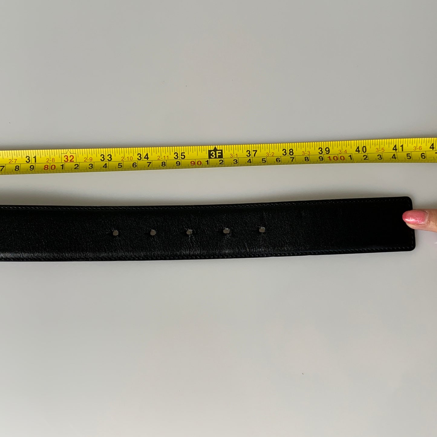 Versace medusa black Leather Belt unisex authentic w/ COA size 90 cm 36”
