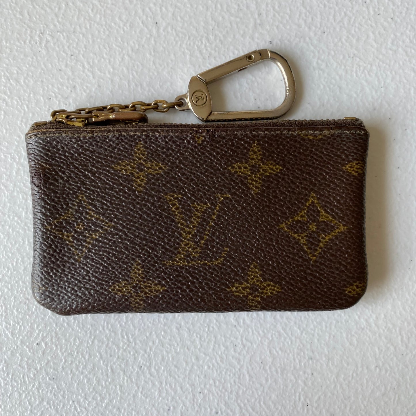 Louis Vuitton monogram key pouch Authentic with COA