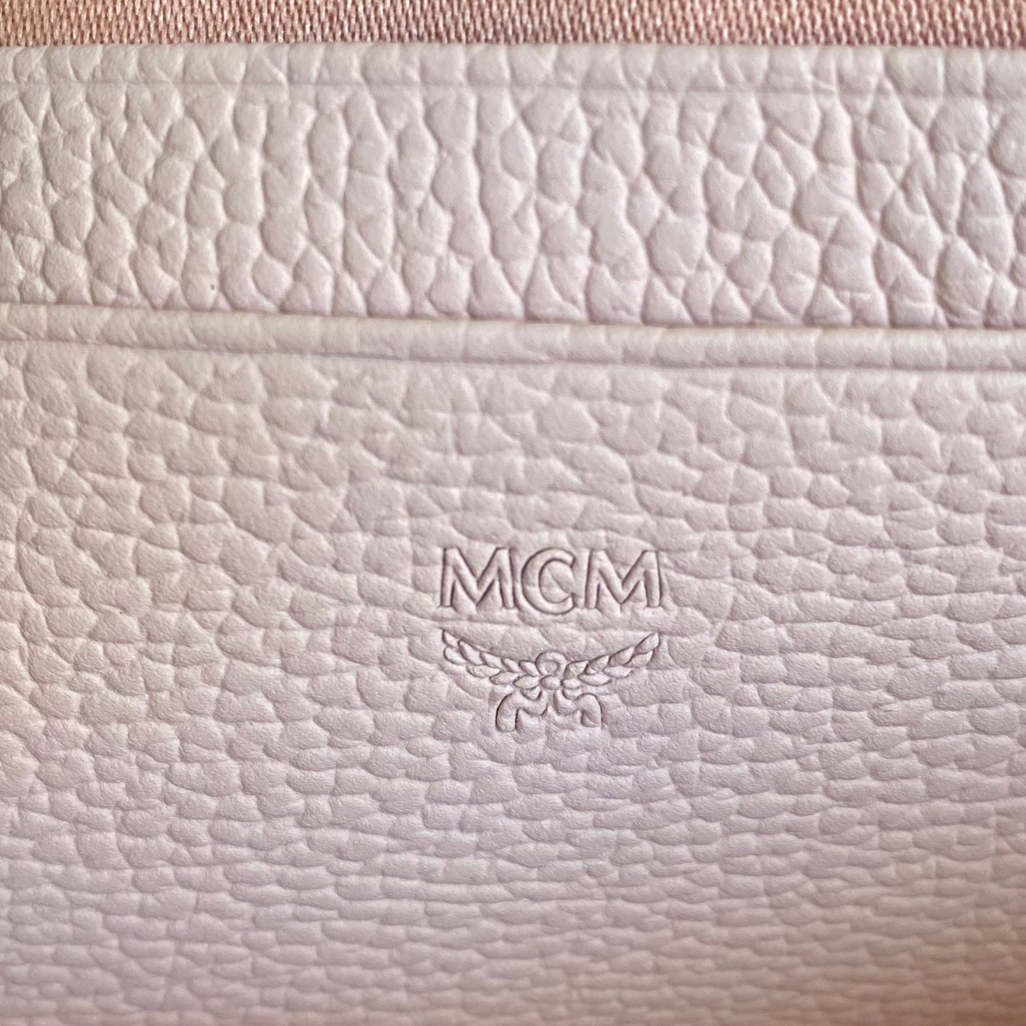 MCM pink visetos belt bag crossbody bag Authentic with COA