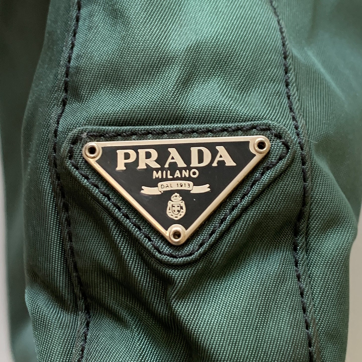 PRADA nylon triangle logo Shoulder bag authentic with COA