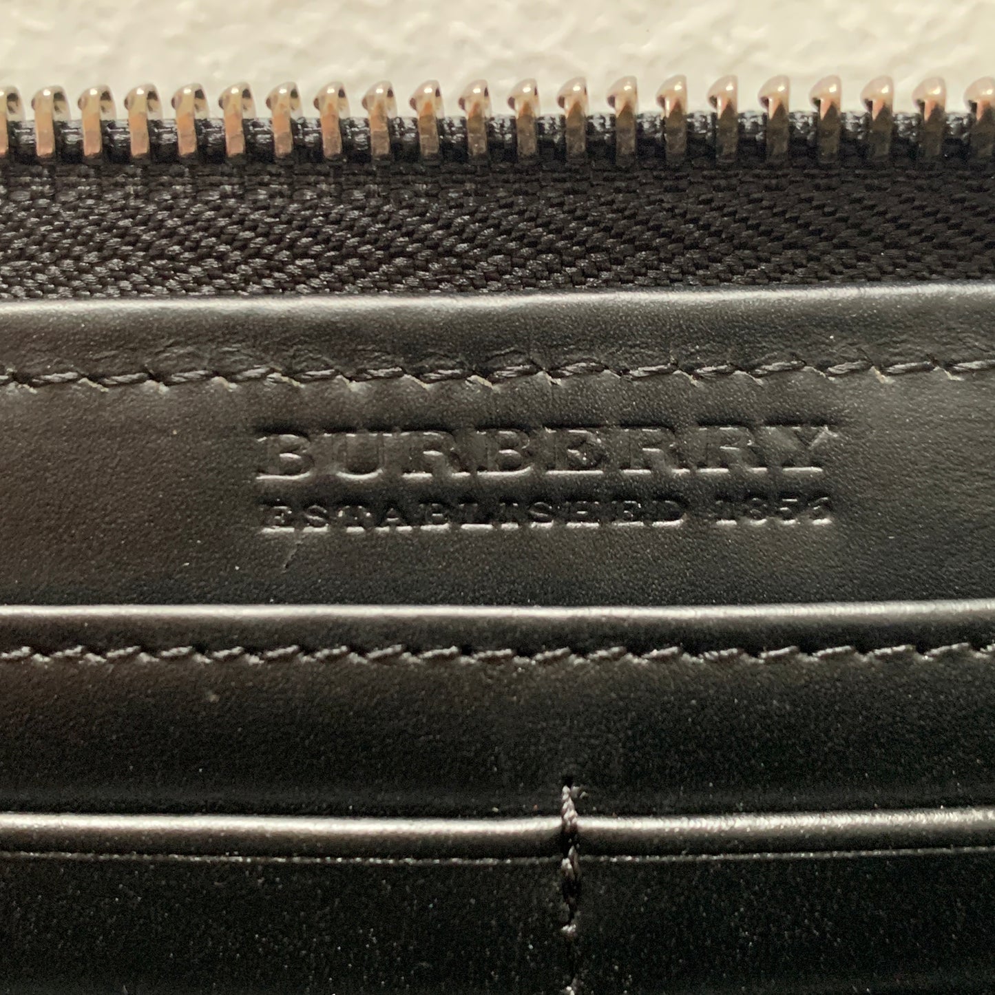 Burberry nova check zip around long wallet Authentic with COA