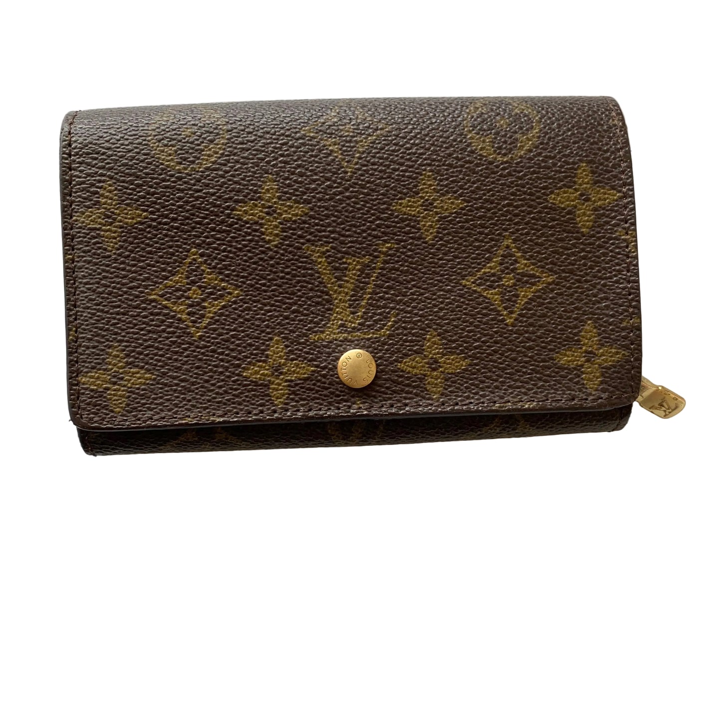 Louis Vuitton brown monogram wallet MI0926 Authentic with coa