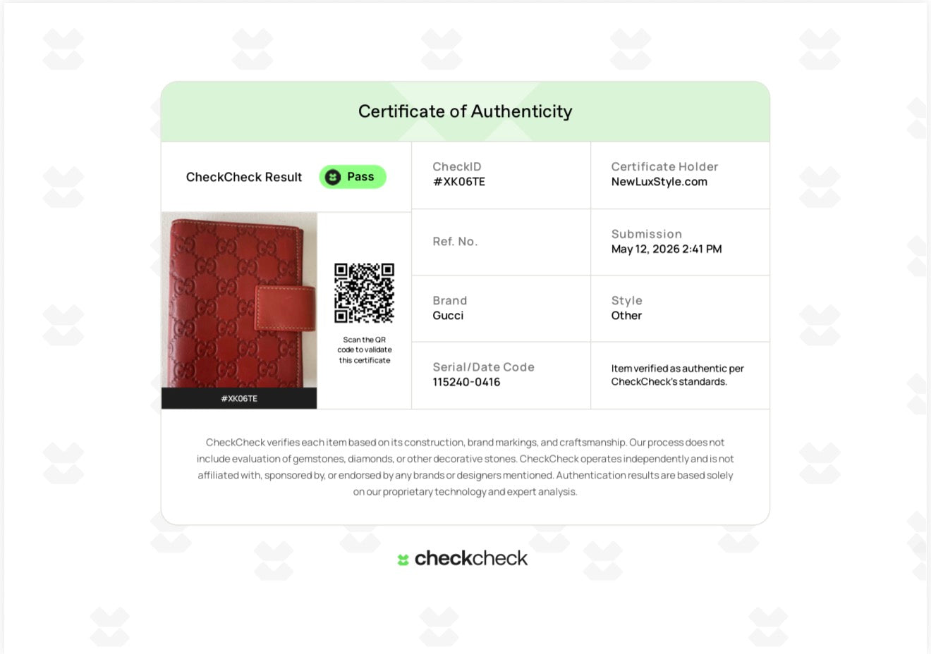 Gucci GG signature red leather agenda Planner authentic with COA