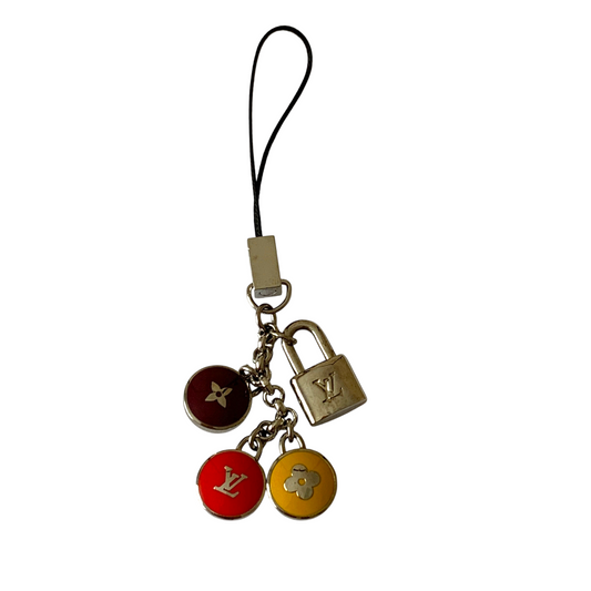 Louis Vuitton bag keychain phone charm Authentic with COA
