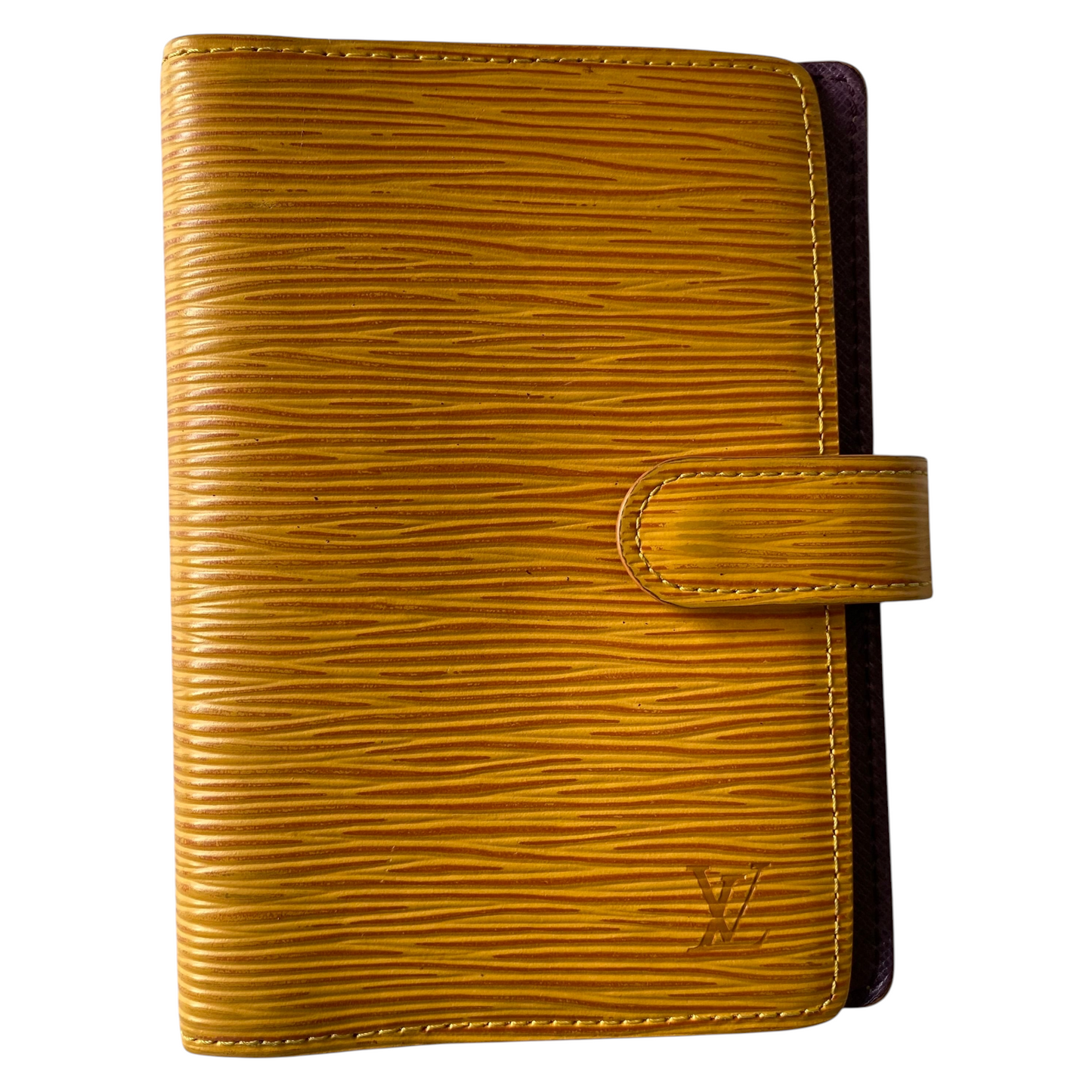 Louis Vuitton yellow Epi leather agenda PM CA0957 Authentic with coa 5.7x4.2