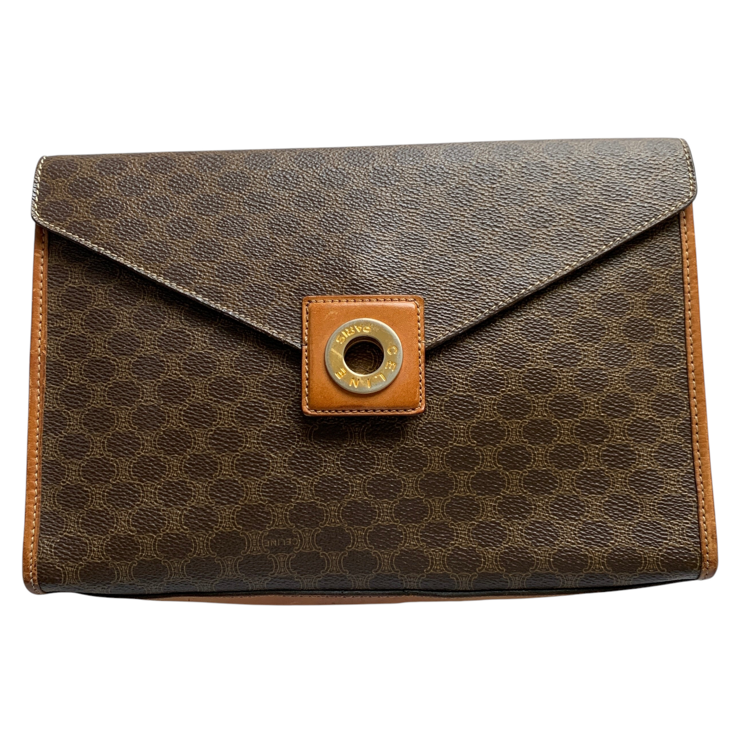 Celine vintage macadam pouch Authentic with COA