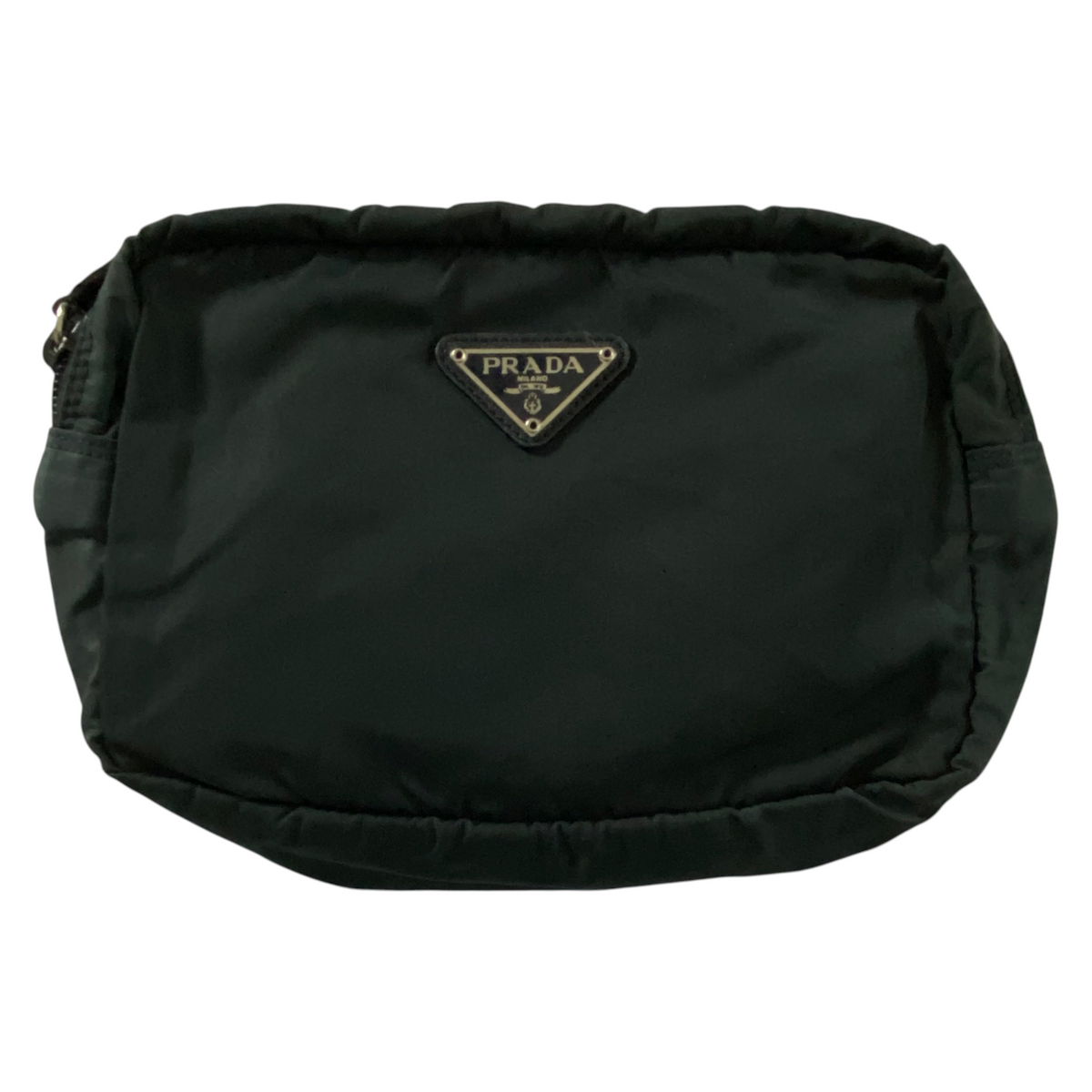 Prada black nylon pouch Authentic with COA 9.5x6x2.1