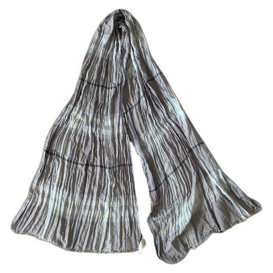 Authentic Burberry unisex long check wool and silk scarf