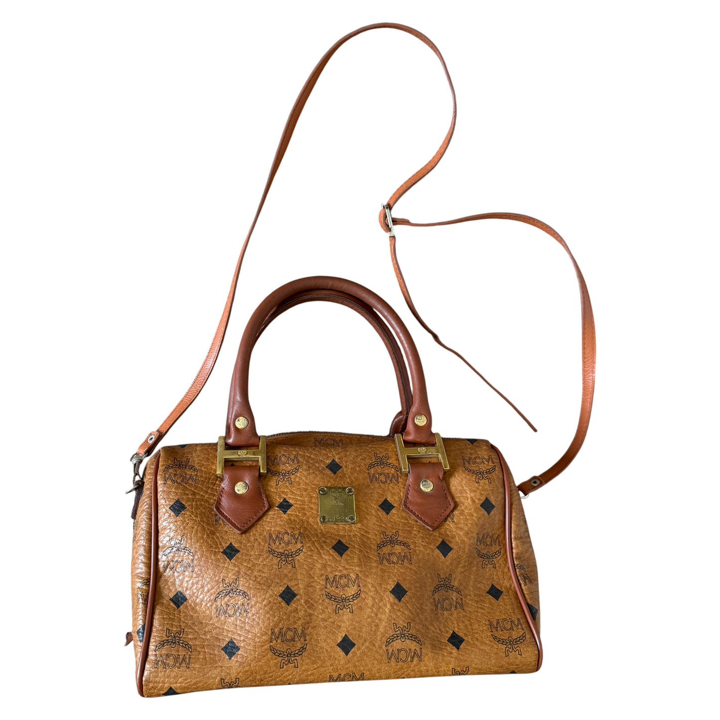 MCM 2 way boston crossbody bag Authentic with COA 11x7.5x6.5
