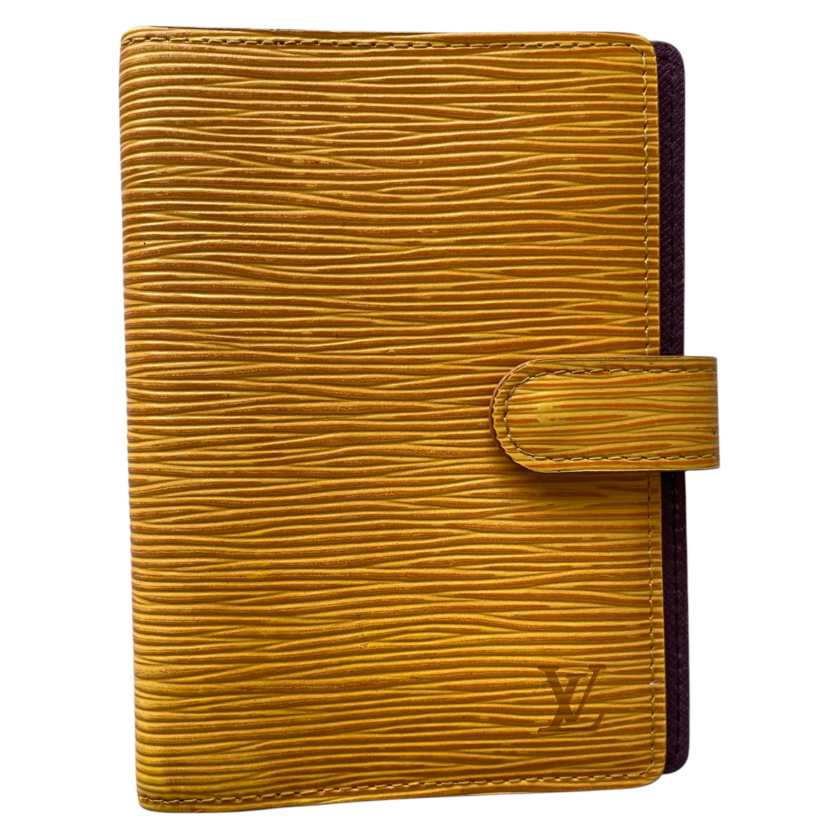 Louis Vuitton yellow Epi leather agenda planner CA0997 Authentic with COA 5.6x4.2