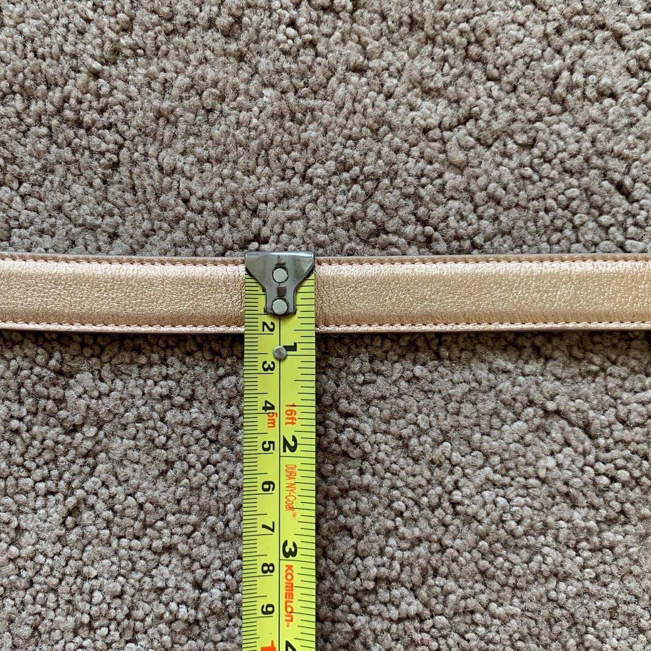 Authentic Dolce & Gabbana first line DG logo light golden pink leather belt 90 cm/36 inch