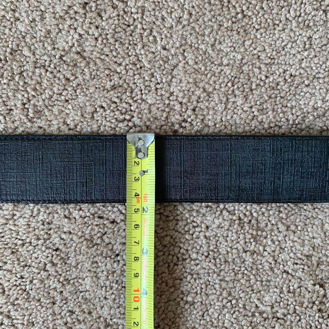 Authentic Fendi unisex vintage black monogram belt size 95 cm/38 inch