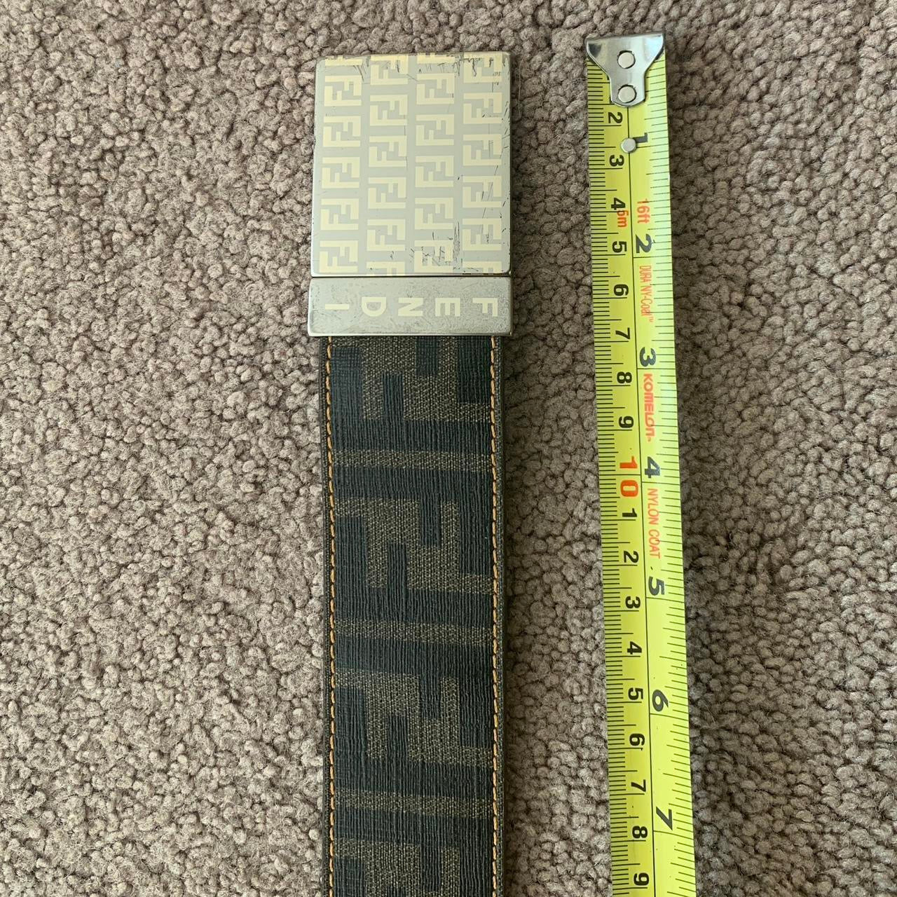 Authentic Fendi unisex reversibile double face monogram belt