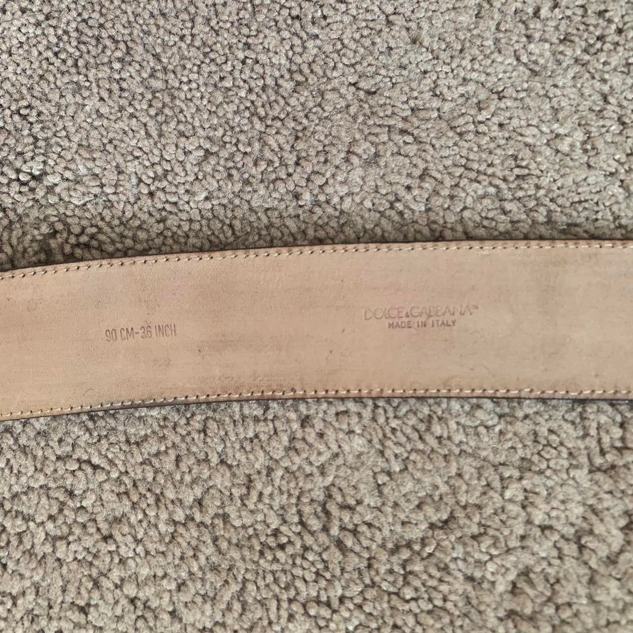 Authentic Dolce & Gabbana first line unisex black snakeskin leather belt